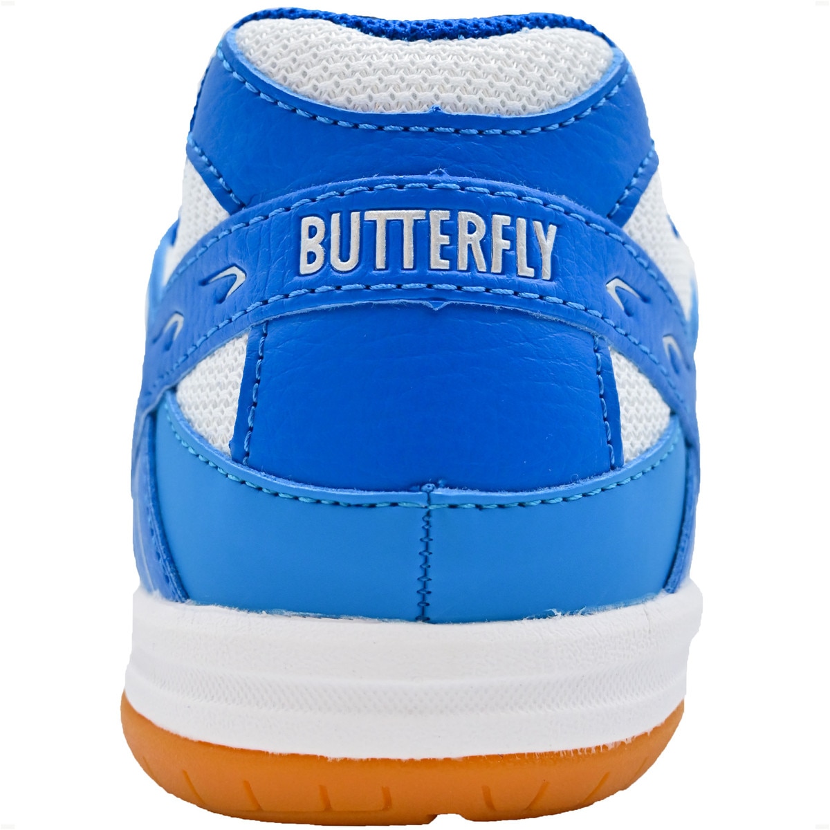 Butterfly Lezoline Reiss Shoes: Rear Diagonal Profile of Blue Reiss Shoe